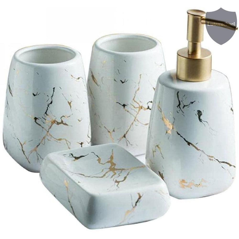 Mercer41 Jayvein Ceramic / Porcelain Bathroom Accessory Set Wayfair